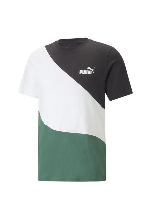 Koszulka Puma Power Cat Kolor Zielony. Kolor: zielony. Sport: joga i pilates