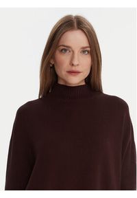 Kontatto Sweter 3M0822C Brązowy Relaxed Fit. Kolor: brązowy. Materiał: syntetyk #5