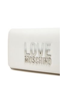 Love Moschino - LOVE MOSCHINO Torebka JC4260PP0MKD0100 Biały. Kolor: biały. Materiał: skórzane #5