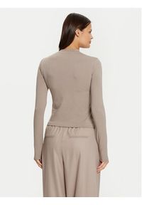 Guess Bluzka Colette V4YI23 KCDH1 Szary Slim Fit. Kolor: szary. Materiał: bawełna #5