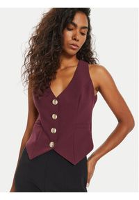 Marciano Guess Kamizelka Celia 4BGN04 7046A Bordowy Regular Fit. Kolor: czerwony. Materiał: syntetyk #5