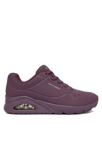skechers - Skechers Sneakersy Uno 73690/WINE Bordowy. Kolor: czerwony. Materiał: skóra #1