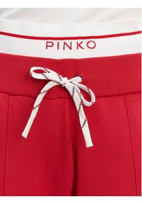 Pinko - PINKO Spodnie dresowe Marsicano 104888 A2FQ Czerwony Regular Fit. Kolor: czerwony. Materiał: wiskoza #3