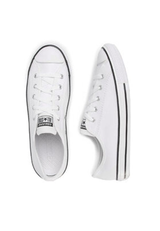 Converse Trampki Ctas Dainty Ox 564984C Biały. Kolor: biały. Materiał: skóra