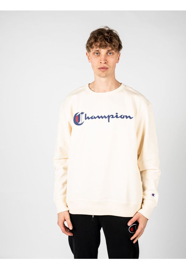Champion Bluza | HBGF88H586NJA | Mężczyzna | Kremowy. Okazja: na co dzień. Kolor: kremowy. Materiał: poliester, bawełna. Styl: casual