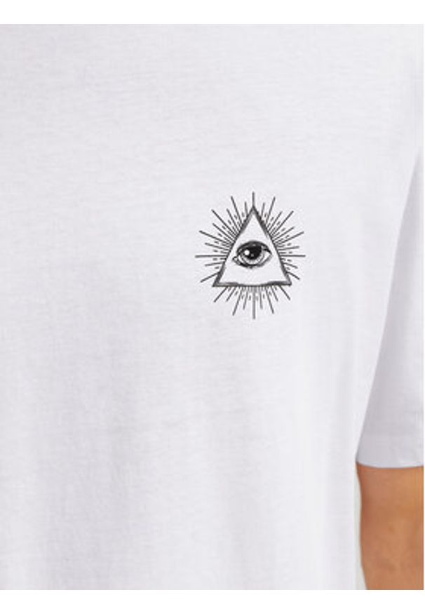 Jack & Jones - Jack&Jones T-Shirt Jackie 12271366 Biały Relaxed Fit. Kolor: biały. Materiał: bawełna