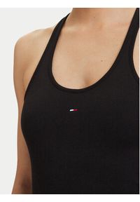 Tommy Jeans Sukienka letnia Racerback DW0DW22329 Czarny Slim Fit. Kolor: czarny. Materiał: bawełna. Sezon: lato #2