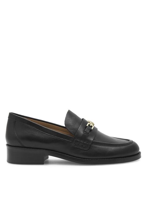 Gino Rossi - GINO ROSSI Loafersy WILMA-107783 Czarny. Kolor: czarny. Materiał: skóra