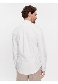 Polo Ralph Lauren Koszula 710767441007 Biały Slim Fit. Typ kołnierza: polo. Kolor: biały. Materiał: bawełna