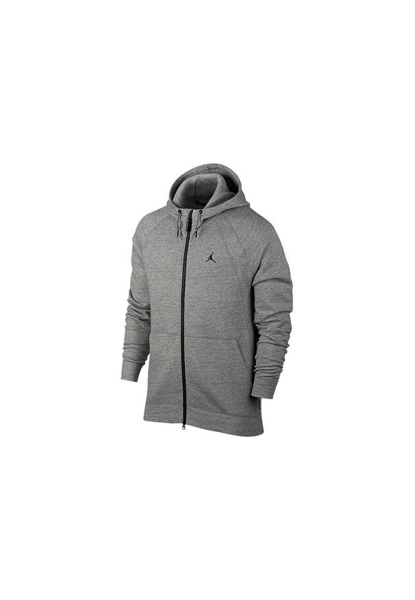 Nike - Bluza męska nike air jordan sportswear wings fleece hoodie dark grey heather. Kolor: szary. Sport: bieganie