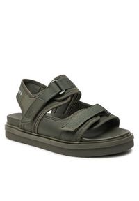 Calvin Klein Jeans Sandały Sandal Velcro Np In Mr YM0YM00940 Zielony. Kolor: zielony. Materiał: materiał #5