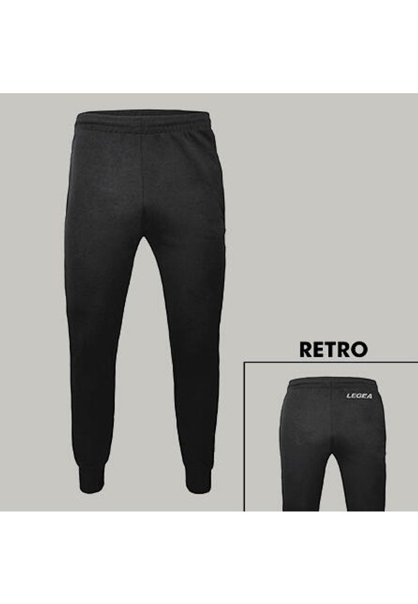 LEGEA - spodnie sportowe z poliestru MESSICO oversize. Kolor: czarny. Materiał: poliester. Sport: outdoor, fitness