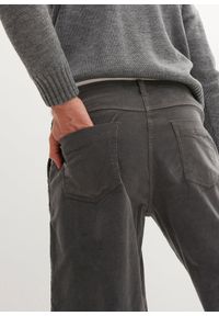 bonprix - Spodnie sztruksowe Balloon Fit z bawełny organicznej. Kolor: szary. Materiał: bawełna, sztruks #2