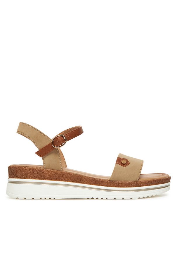 Sandały Clara Barson. Kolor: beżowy