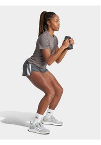 Adidas - adidas Szorty sportowe Pacer Training 3-Stripes IS2173 Szary Regular Fit. Kolor: szary. Materiał: syntetyk #5