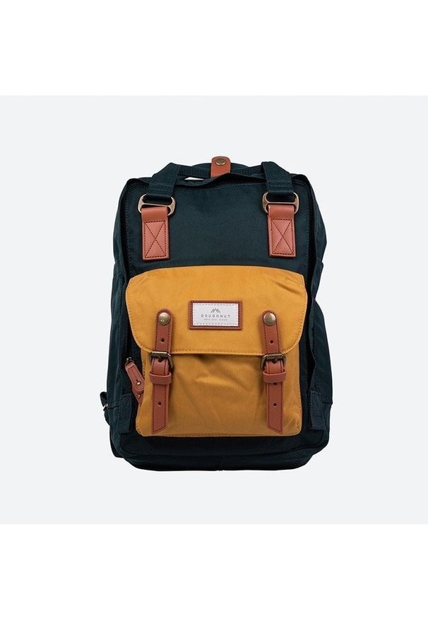 NoName - Plecak na laptopa Doughnut Macaroon - slate green/yellow
