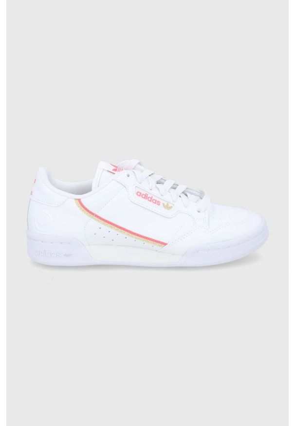 adidas Originals Buty H05315 kolor biały. Nosek buta: okrągły. Zapięcie: sznurówki. Kolor: biały. Materiał: materiał, guma, włókno