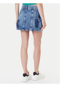 Guess Spódnica jeansowa W5YD0L D5R01 Niebieski Regular Fit. Kolor: niebieski. Materiał: bawełna