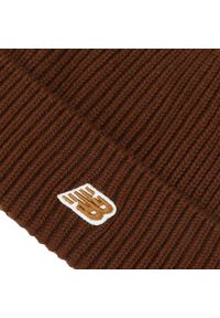 Czapka New Balance LAH53008ROK – brązowa. Kolor: brązowy. Materiał: akryl. Sezon: zima #2