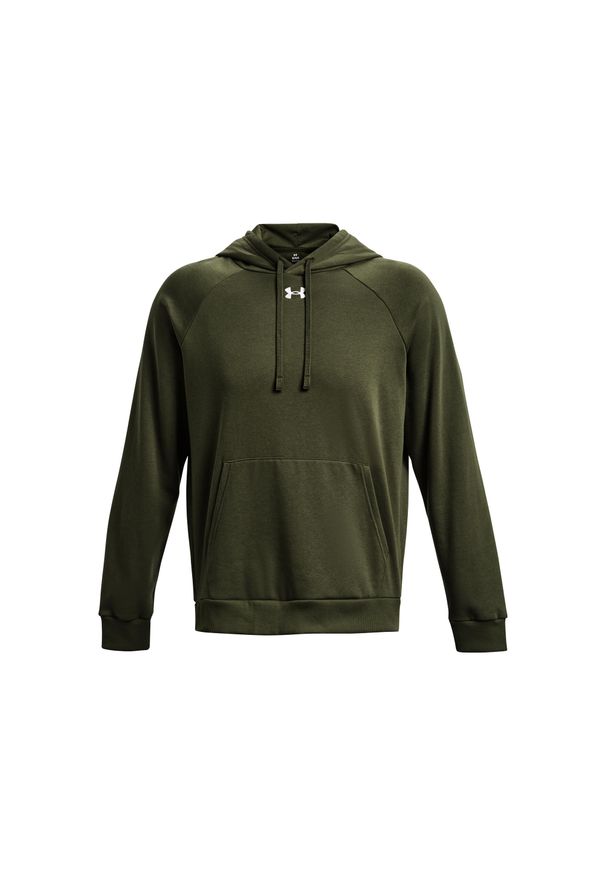 Bluza z kapturem Under Armour Rival Fleece. Typ kołnierza: kaptur. Kolor: zielony, biały, wielokolorowy