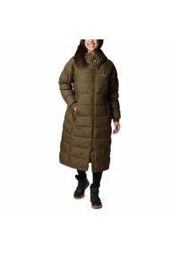 columbia - Płaszcz Puchowy Columbia Pike Lake Ii Long Jacket Damski Zimowy. Kolor: zielony. Materiał: puch, syntetyk. Sezon: zima #1