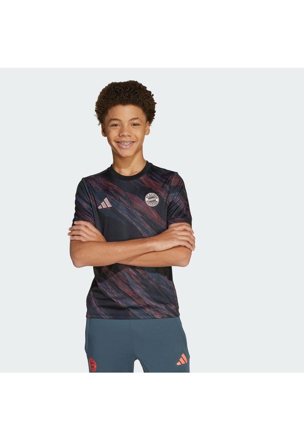 Adidas - Koszulka dziecięca Bayern Monachium Preshi 2025/26. Kolor: czarny. Sport: piłka nożna