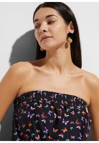 bonprix - Kombinezon kąpielowy z wszytymi figami. Kolor: czarny. Materiał: materiał #2