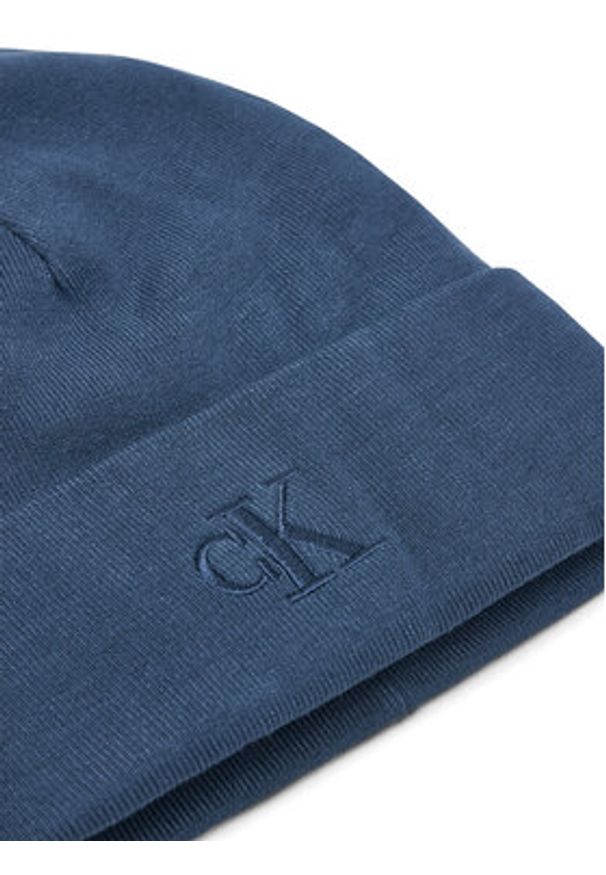Calvin Klein Czapka LV04D8020G Niebieski. Kolor: niebieski. Materiał: wiskoza, materiał
