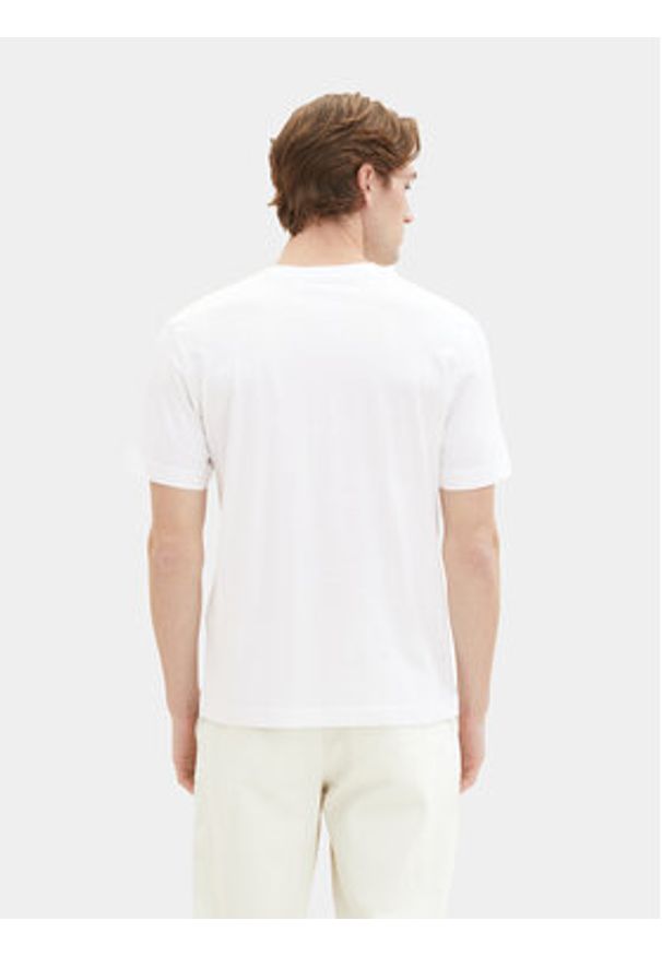 Tom Tailor Komplet 2 t-shirtów 1037741 Biały Regular Fit. Kolor: biały. Materiał: bawełna
