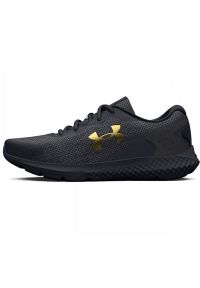 Buty Under Armour Charged Rouge 3 Knit M 3026140 002 czarne. Zapięcie: sznurówki. Kolor: czarny. Materiał: syntetyk, dzianina, guma, materiał. Szerokość cholewki: normalna