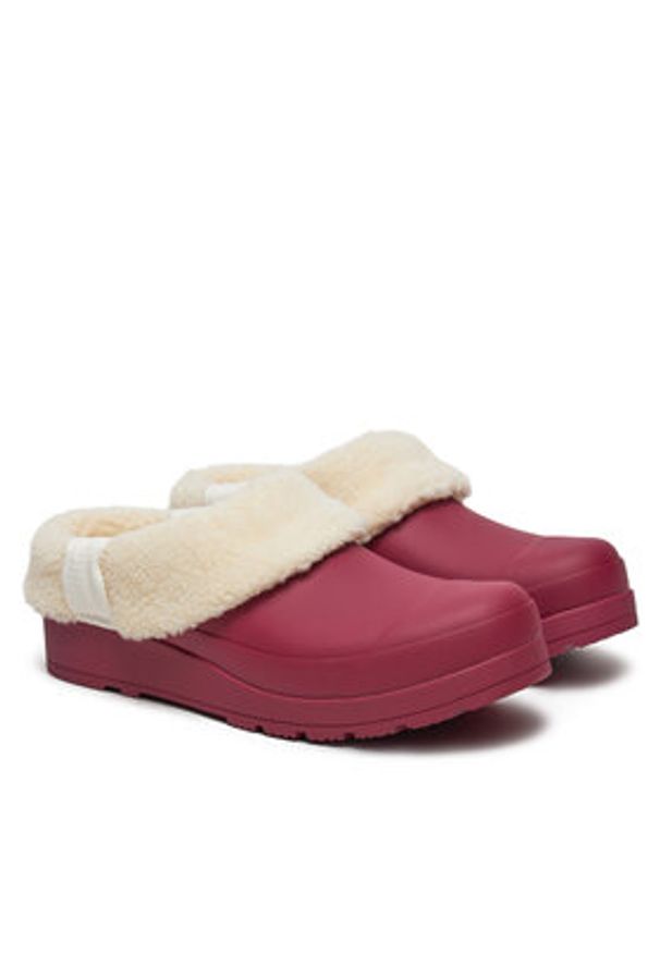 Hunter Klapki WFF1000RSP Bordowy. Kolor: czerwony
