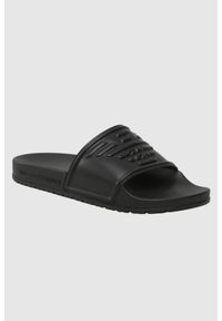 Emporio Armani - EMPORIO ARMANI Klapki czarne z logo, Rozmiar 41. Kolor: czarny