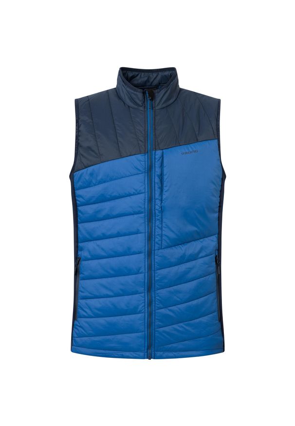 Kurtka puchowa bez rękawów Viking Blast. Kolor: niebieski. Materiał: puch. Długość rękawa: bez rękawów. Sport: narciarstwo, turystyka piesza