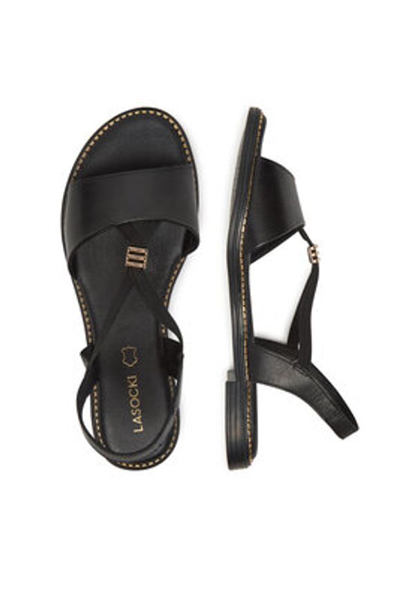 Lasocki Sandały RST-KATE-03 Czarny. Kolor: czarny. Materiał: skóra