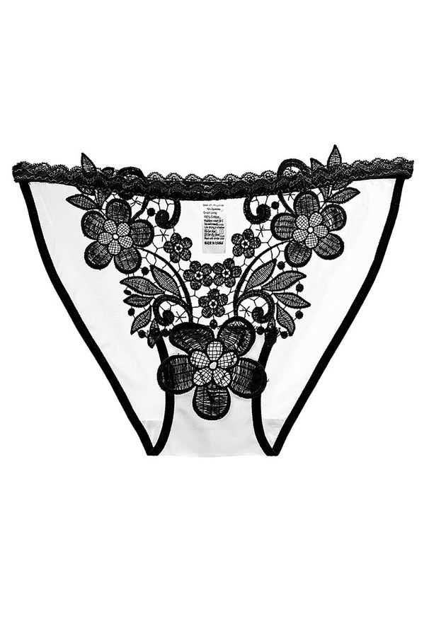 Intica - figi z haftem i prześwitującym materiałem Pakize. Kolor: wielokolorowy. Materiał: materiał. Wzór: haft