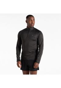 DARE 2B - Bluza sportowa męska z suwakiem termiczna Powet Up II. Kolor: czarny. Materiał: poliester, elastan