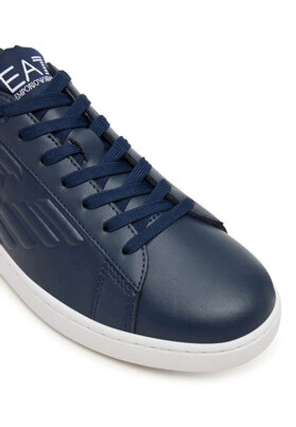 EA7 Emporio Armani Sneakersy 7X000331 AF10848 UB098 Granatowy. Kolor: niebieski. Materiał: skóra