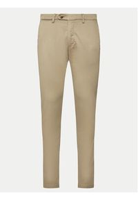Bugatti Spodnie materiałowe 4220 16224 Beżowy Slim Fit. Kolor: beżowy. Materiał: bawełna #6