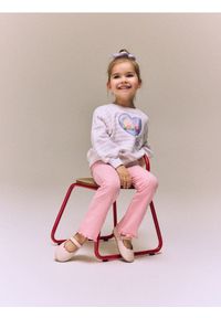 Reserved - Bawełniane spodnie - różowy. Kolor: różowy. Materiał: bawełna #1