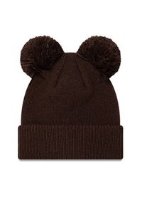 New Era Czapka New York Yankees Double Pom Knit Beanie 60580773 Brązowy. Kolor: brązowy. Materiał: akryl, materiał #4