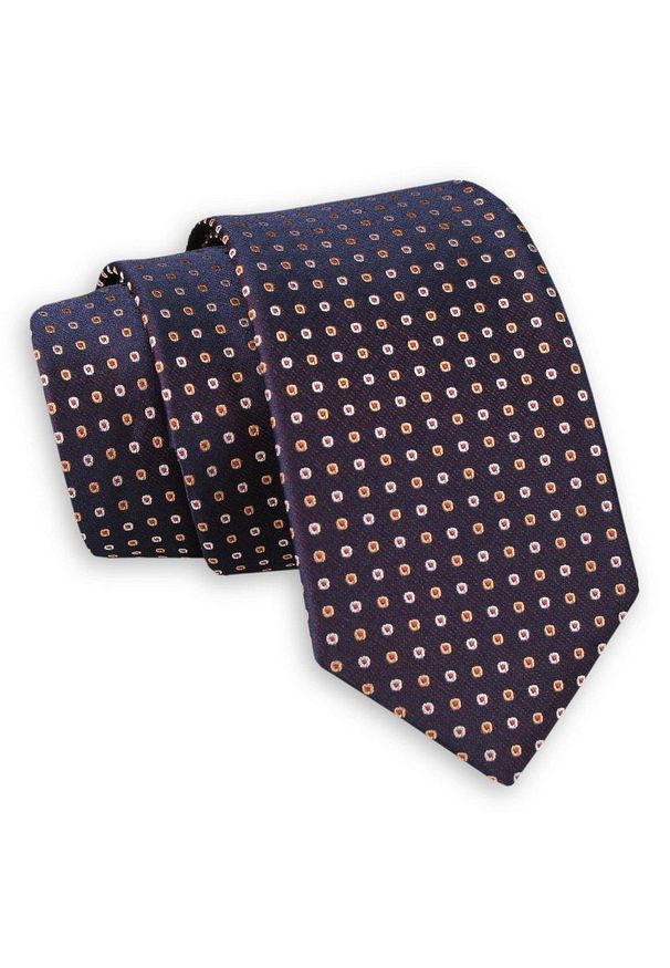 Krawat Angelo di Monti w grochy, elegancki