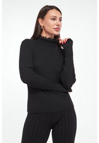 Twinset Milano - Sweter damski z falbaną TWINSET