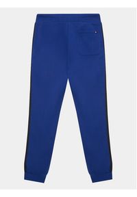 TOMMY HILFIGER - Tommy Hilfiger Spodnie dresowe Globral Stripes KB0KB08404 D Niebieski Regular Fit. Kolor: niebieski. Materiał: bawełna