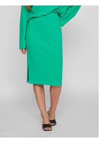Vila Spódnica midi 14088386 Zielony Relaxed Fit. Kolor: zielony. Materiał: syntetyk, wiskoza