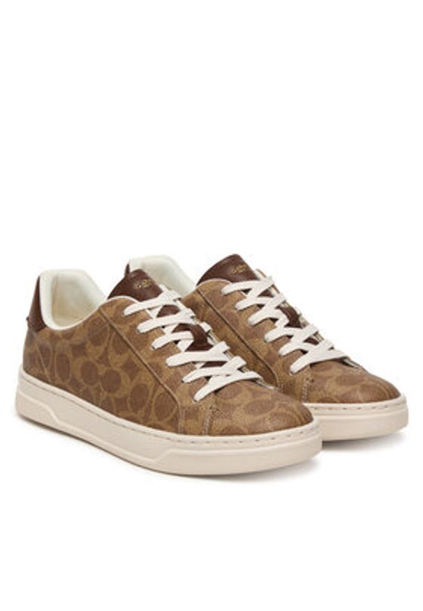 Coach Sneakersy CCN67 Brązowy. Kolor: brązowy. Materiał: skóra