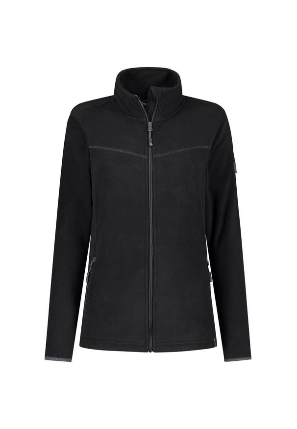 GLOMEX - Damska bluza z kapturem Kjelvik Polar Danique czarna rozmiar 50. Typ kołnierza: kaptur. Kolor: czarny. Materiał: polar
