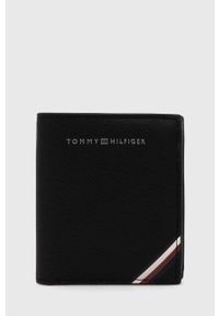 TOMMY HILFIGER - Tommy Hilfiger portfel skórzany męski kolor czarny. Kolor: czarny. Materiał: skóra #1