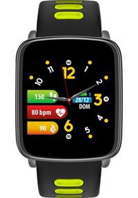 Smartwatch Techmade Smartwatch męski Techmade TM-MACRO-YE czarny pasek. Rodzaj zegarka: smartwatch. Kolor: czarny