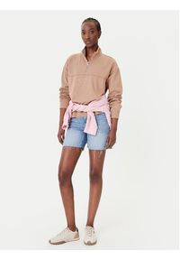 Roxy Bluza Our Town ERJFT04949 Brązowy Regular Fit. Kolor: brązowy. Materiał: bawełna #5