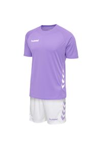 Zestaw piłkarski dla dorosłych Hummel Promo Duo Set. Kolor: fioletowy, wielokolorowy, biały. Materiał: jersey. Sport: piłka nożna #1